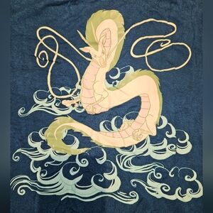 Her Universe Studio Ghibli Blue Spirited Away Haku Crochet Back Girls Tank Top